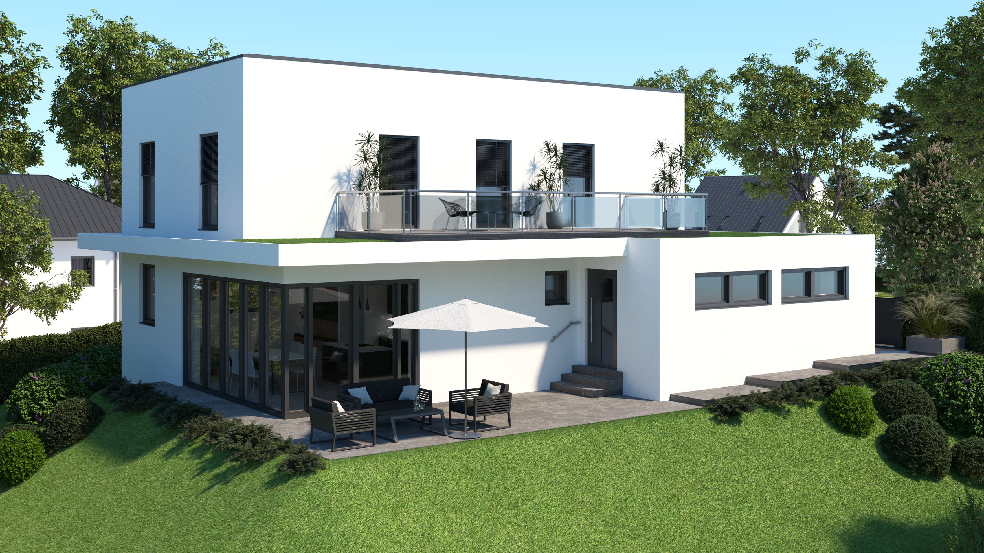 Haus Terrasse - virtuelle Raumgestaltung
